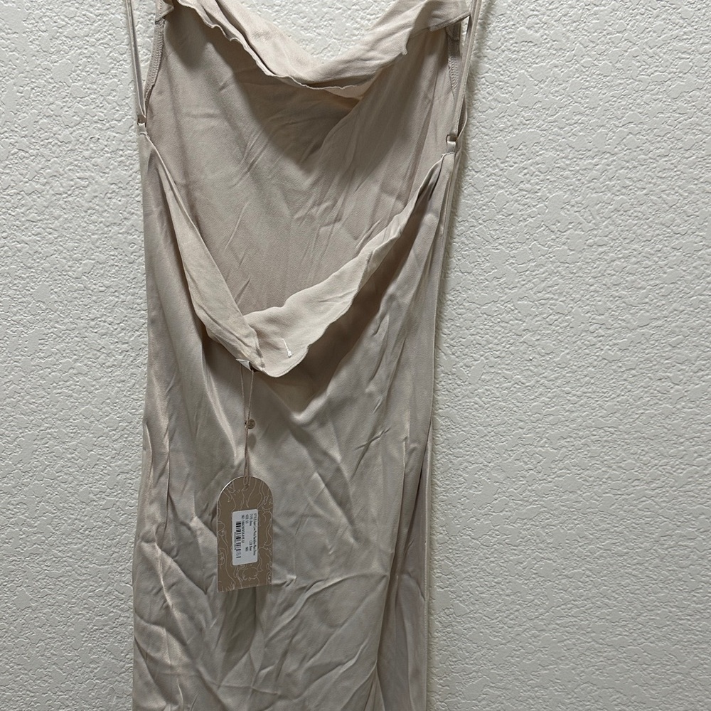Meshki Cream Slip Dress - Picture 3 of 6